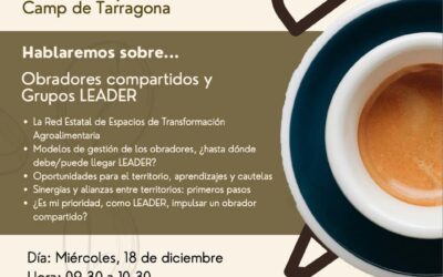 Webinar sobre Obradores compartidos y Grupos Leader